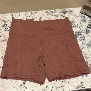 Athleta Women's Tan Bike Shorts